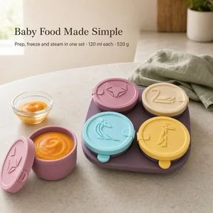 Baby Food Freezer Tray with Lid — In use