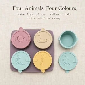 Baby Food Freezer Tray with Lid — Colours