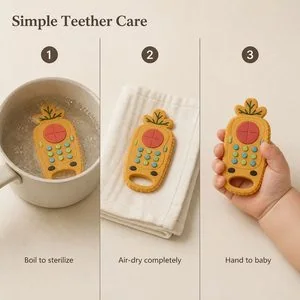 Remote Teether Toy — How to use