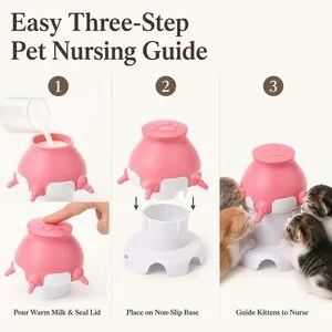 4-Nipple Pet Feeder — How to use