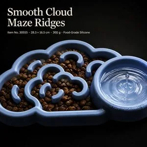 Cloud Slow Feeder Bowl — Close-up