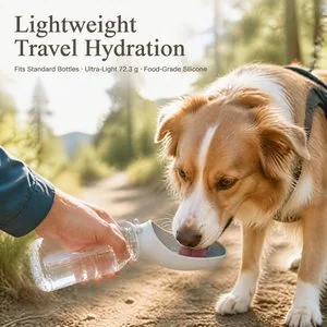 Tragbare Reise-Trinkflasche für Tiere — Anwendung