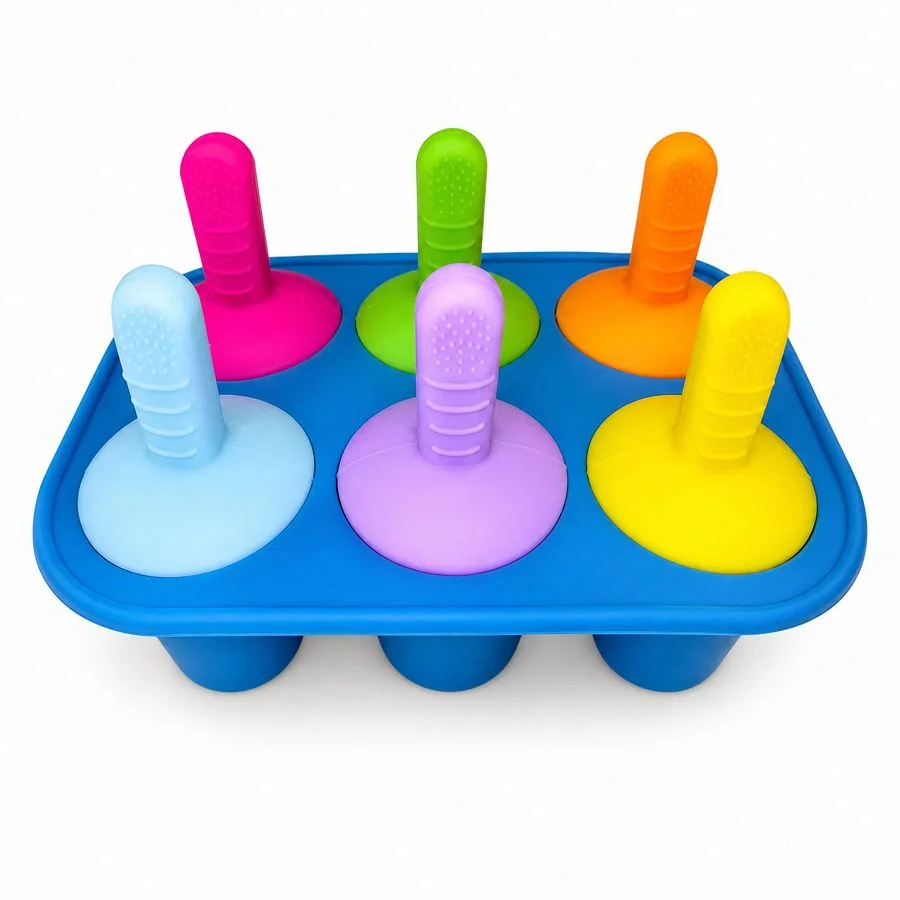 Molde de silicona redondo de 6 cavidades para polos