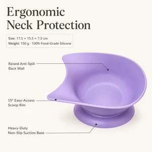Ergonomischer schräger Silikon-Napf für Tiere — Aufbau
